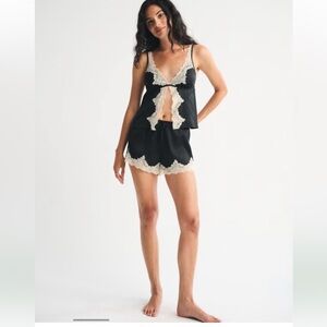 Abercrombie Lace and Satin Sleep Shorts, XS